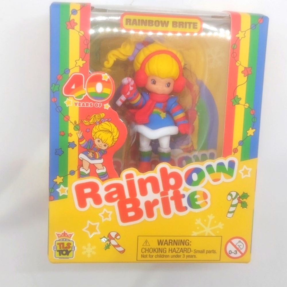 NIB Rainbow Brite Cheebee figure 40th Anniversary‎ Holiday Winter series